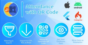 Attendance with QR code – Flutter (Android & IOS) + System Management
