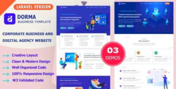 Dorma – Laravel Corporate Business & Digital Agency Website