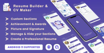 Professional Resume Builder and CV Maker(Android 11 Supported)
