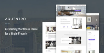 Aquentro – Single Property Website Template