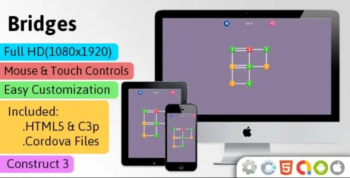 Bridges – HTML5 Game (Construct 3 | C3p) – Puzzle Game