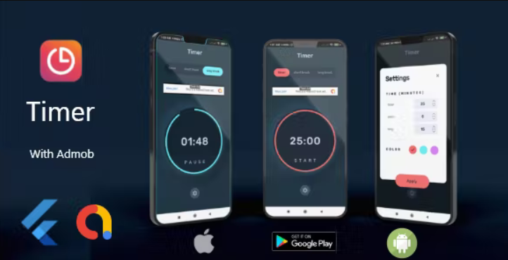 KingTimer -Interval Timer App With Flutter & Admob