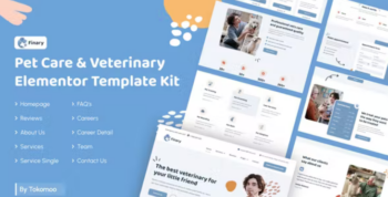 Finary – Pet Care & Veterinary Elementor Template Kit