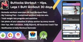 Android Buttocks Workout – Hips, Legs & Butt Workout 30 days (women workout app) v2