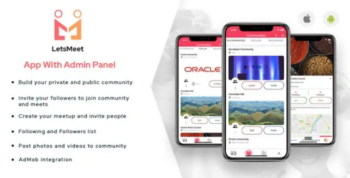 LetsMeet – iOS Community & Meetup App + Admin panel