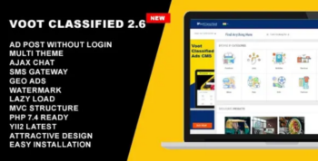 Classified Ads CMS – Voot Classified V2.6