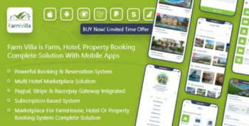 FarmVilla – Farm, Property, Resort Booking Marketplace Solution With Admin panel