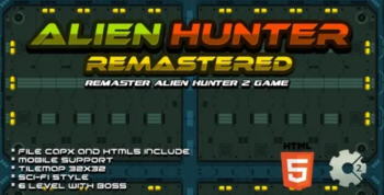 Alien Hunter Remastered – Construct 2 Game