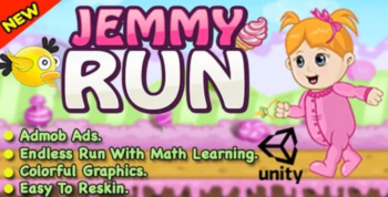 Jemmy Run + Endless Run With Learning + Unity Game For IOS & Android