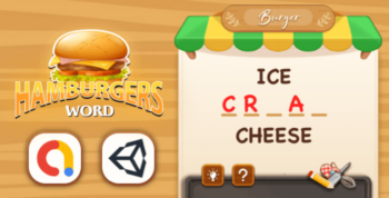 Hamburger Word – Unity Complete Project with Editor
