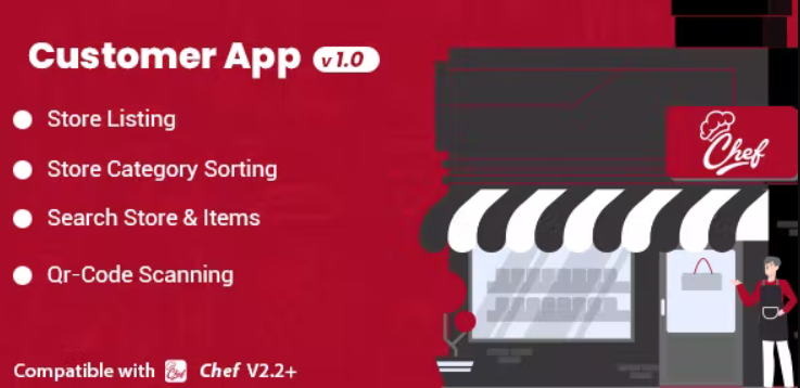 Customer App Pro Module for CHEF – SaaS – Contactless Multi-restaurant QR Menu Maker