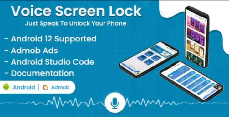 Voice Screen Lock – Admob ads – Android app (Android 12 Supported)