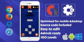 Word Connect .Construct 2 Game + Admob