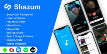 Shazum – Android app to Recognize Music, Discover Songs, Albums, Artists and Charts