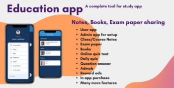 Education app with quiz + notes + exam paper sharing iOS
