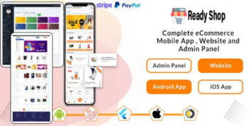 Ready Shop – Complete eCommerce Mobile App , Website and Admin Panel V1.0