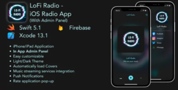 LoFi Radio – iOS Radio Application with Admin Panel