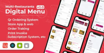 Chef – Multi-restaurant Contact less Digital Menu Admin Panel with – React Native Android + ios 2.1