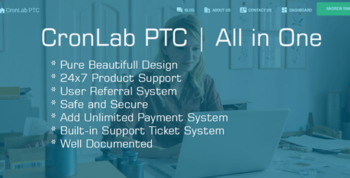CronLab PTC – All in One Script for PTC, HyIp, Crypto Trade & Money Investment