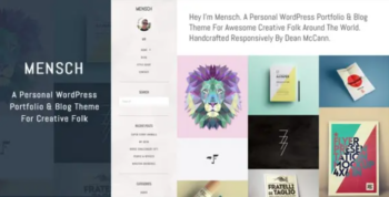 Mensch – A Personal WordPress Portfolio & Blog