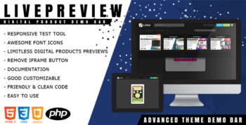 LivePreview - Responsive Digital Product Demo Bar 1.2.4