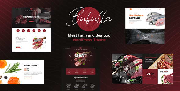 Bubulla – Meat Farm, Butcher & Seafood Store WordPress Theme 1.0.7