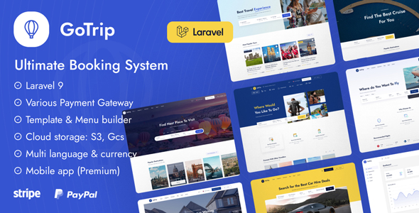GoTrip - Laravel Booking System 1.6.1