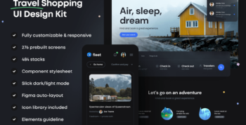 Fleet – Travel Shopping UI Kit