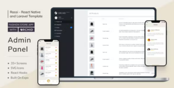Rossi – Fashion Store App with Laravel Orchid Admin Panel