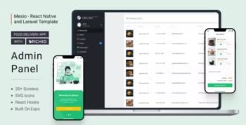 Mesio – Food Delivery App with Laravel Orchid Admin Panel