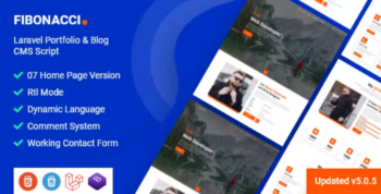 Fibonacci – Laravel Portfolio & Blog CMS Script 5.0.5