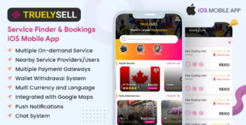 Truelysell – Service Marketplace, Nearby Service Booking IOS App