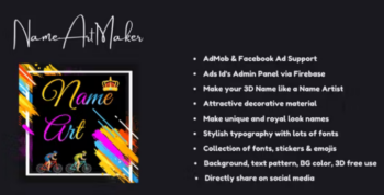 Name Art Maker – AdMob, Facebook ads