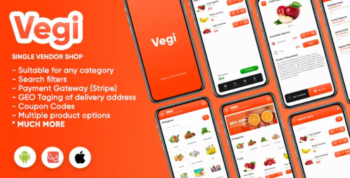 Vegi (iOS) – The Ultimate Grocery – Food – Milk Ordering app & Admin : iOS / Laravel