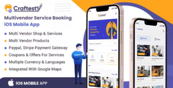Craftesty – Service Appointment Booking IOS Mobile Application (Shops, Products, Multi Vendor)