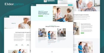 Eldergarten - Elder Care & Senior Home Elementor Pro Template Kit