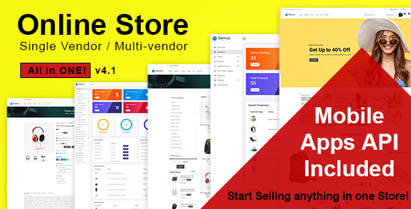 Online Store - All in One Multi vendor Laravel eCommerce Platform 4.1