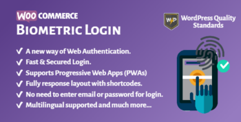 WooCommerce Biometric Login | Fingerprint | Web Authentication (WebAuthn) 1.0.3