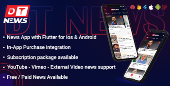 DTNews – Flutter News App (Android, iOS & Web) with Admin & Reporter Panel, Polling & Live Updates 1.2