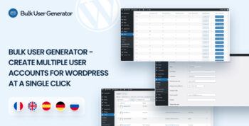 Bulk User Generator - Create Multiple User Accounts for WordPress at a Single Click 1.0.2