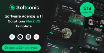 Softconic - Software Agency and IT Solutions React Next JS Template