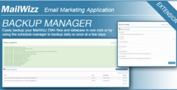Backup Manager for MailWizz EMA 5 February 2024
