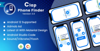 Clap Phone Finder | Find my phone By clap | Android App | With Admob Ads 5.0