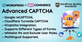 WooCommerce Advanced CAPTCHA - Google Cloudflare hCaptcha