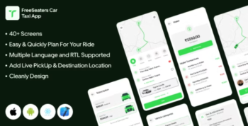 FreeSeaters Taxi Customer UI Kit | Template