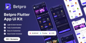Betpro - Sports Betting Flutter App UI Kit
