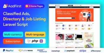 Aadfirst – Classified Ads, Directory & Job Listing Laravel Script 5.0.0