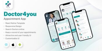 Doctor4You – Doctor Appointment App – React Native Template 1.1