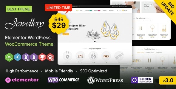 Jewellery WP - Elementor WooCommerce Responsive Theme 3.1.0