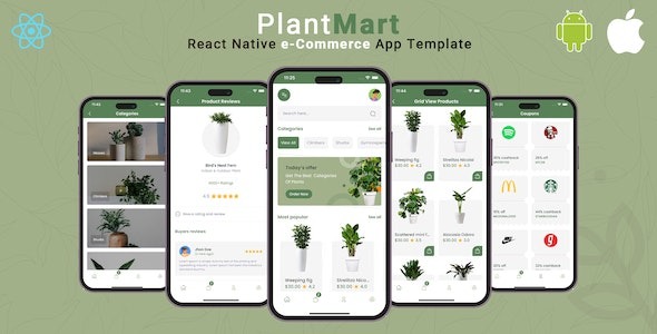 PlantMart | React Native eCommerce App Template